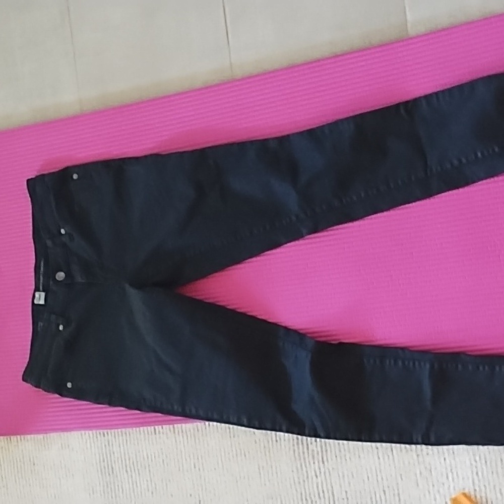 Womens Mossano mid-rise black skinny denim jeans size 6